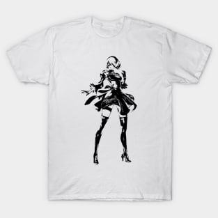 Weathered 2B Nier Automata T-Shirt